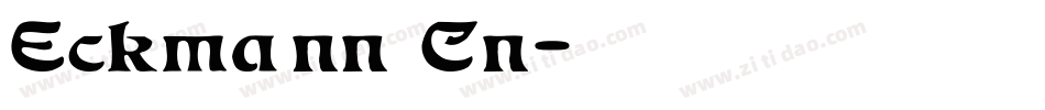 Eckmann Cn字体转换